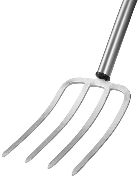 FISKARS - Fourche à bêcher Xact M - Tête acier au bore - Manche en acier - large