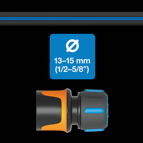 FISKARS - Raccord de tuyaux Confort 13-15mm diamètre - vrac - large
