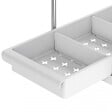 SECURY-T - Rangement sous evier- Étagère cuisine - Blanc - 2 niveaux et tiroir Lot de 2 - vignette