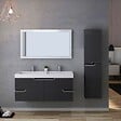 DISTRIBAIN - Meuble de salle de bain CALABRO 1200 Gris Anthracite - vignette