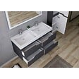 DISTRIBAIN - Meuble de salle de bain CALABRO 1200 Gris Anthracite - vignette