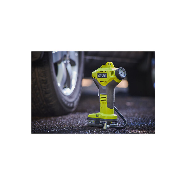 RYOBI - Pack RYOBI Compresseur 18V One Plus R18PI-0 - 1 Batterie 2.0Ah - 1 Chargeur rapide - large