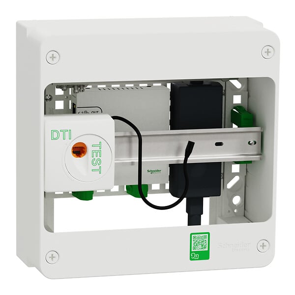 SCHNEIDER ELECTRIC - Resi9 Coffret VDI 13M1R - Switch 5ports PoE - grade 3TV 4xRJ45 cat6a - large