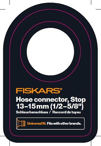 FISKARS - Raccord de tuyaux rapide  STOP Confort 13-15mm - vrac - large