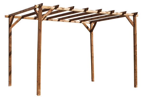 CERLAND - Pergola de jardin Magdalie - Bois - 4x3m - large