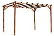 CERLAND - Pergola de jardin Magdalie - Bois - 4x3m - vignette