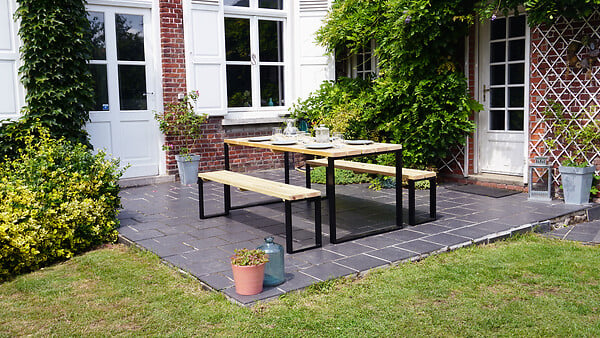 CERLAND - Table BLAKEA PIN 1800x800x750 mm - large