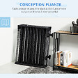 PAWHUT - PawHut Barrière de sécurité - parc enclos chien modulable pliable - porte verrouillable - 8 panneaux acier et PP - dim. 482,5L max. x 76H cm noir - vignette