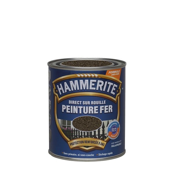 HAMMERITE - Peinture Direct sur Rouille - Forge Chataîgne - 0,75L - large