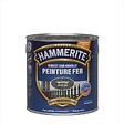 HAMMERITE - Peinture fer Hammerite Direct sur Rouille Martele Gris Ardoise 0,25L - vignette
