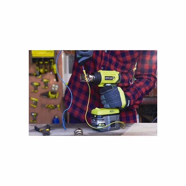 RYOBI - Pack RYOBI Pistolet à  air chaud 18V R18HG-0 - 1 batterie 2.0Ah - 1 chargeur rapide RC18120-120 - large