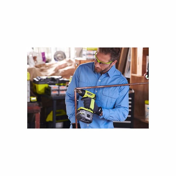 RYOBI - Pack RYOBI Pistolet à  air chaud 18V R18HG-0 - 1 batterie 2.0Ah - 1 chargeur rapide RC18120-120 - large
