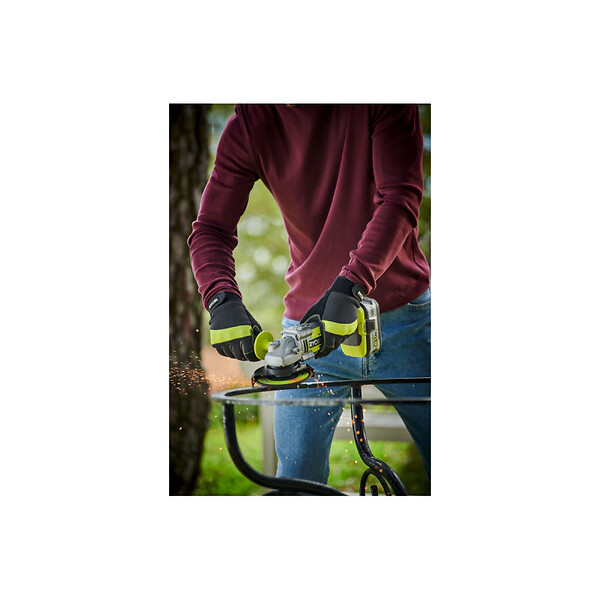 RYOBI - Pack RYOBI Meuleuse d'angle R18AG7-0 - Brushless 18V One+ - 1 batterie 2.0Ah - 1 chargeur rapide RC18120-120 - large