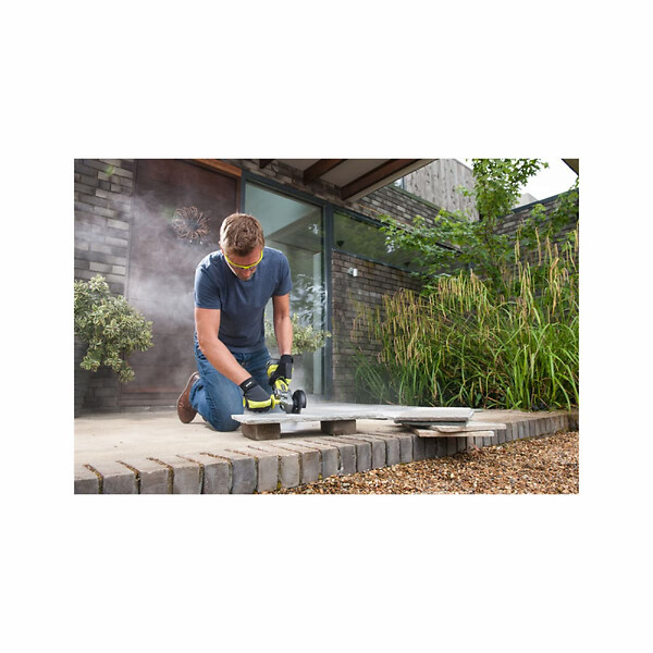 RYOBI - Pack RYOBI Meuleuse d'angle brushless R18AG7-0 - 18V One+ - 1 batterie 2.0Ah - 1 chargeur rapide RC18120-120 - Kit 6 disque 125 mm - large