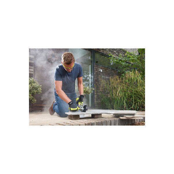 RYOBI - Pack RYOBI Meuleuse d'angle brushless R18AG7-0 - 18V One+ - 1 batterie 2.0Ah - 1 chargeur rapide RC18120-120 - Kit 6 disque 125 mm - large