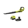 RYOBI - Pack RYOBI Souffleur OBL1820S - 18V One+ - 1 Batterie 2.0Ah - 1 Chargeur rapide - vignette