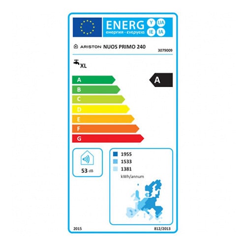 ARISTON - Chauffe eau thermodynamique Monobloc Nuos Primo HC A+ Ariston Air Ambiant / Air Extérieur 244 L - large