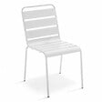 OVIALA - Chaise de jardin en métal blanc - Palavas - vignette