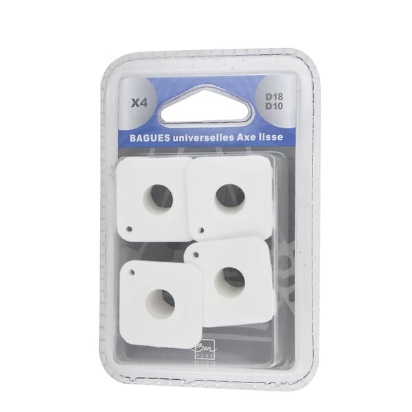 BAR PLUS - Bague blanche pour masse sommier D.1.8x2cm x4 - large