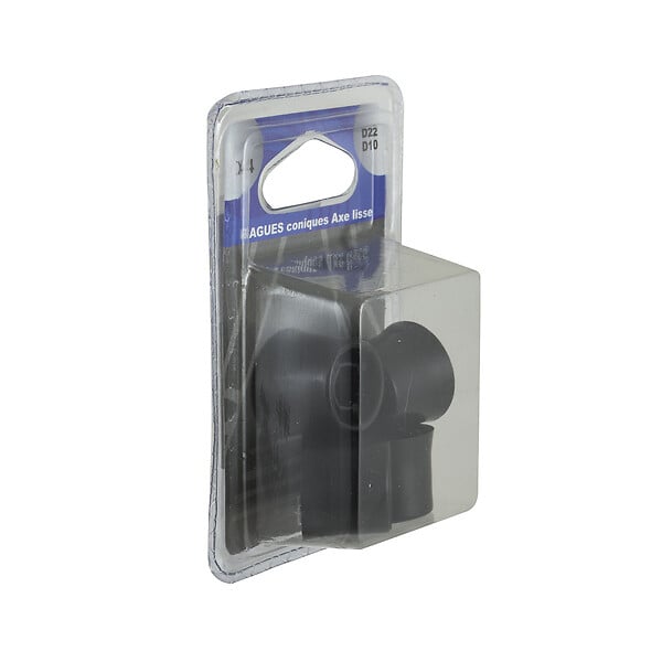 BAR PLUS - Douille noire pour masse sommier D.2.5x1.8cm x4 pièces - large
