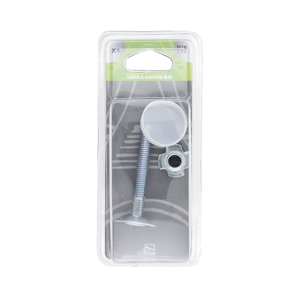 BAR PLUS - Vérin de réglage à griffesM10 longueur 7mm - large