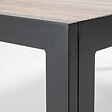 OVIALA - Table de jardin 6 places en aluminium et céramique marron - Tivoli - vignette