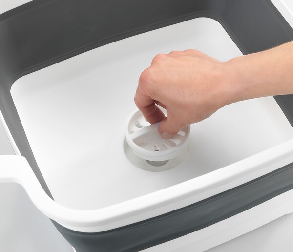 WENKO - Bassine à vaisselle pliable Sira bl.-gr. - large