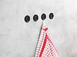 WENKO - Crochet ventouse noir niquel lot de 4 p. - vignette