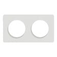 SCHNEIDER ELECTRIC - Odace Touch - plaque - blanc 2 postes horiz. ou vert - vignette