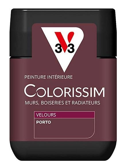 V33 PEINTURE - Peinture Colorissim Velours porto 75 ML - large