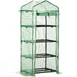 OUTSUNNY - Serre de jardin balcon étagère serre 4 niveaux 0,7L x 0,5l x 1,6H m acier galvanisé bâche amovible PE haute densité vert - vignette