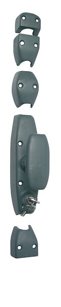J.MASSARD - Crémone classique pour porte cochère diamètre 18 RY180 finition apprêt bouton standard - JARDINIER MASSARD - J041605 - large