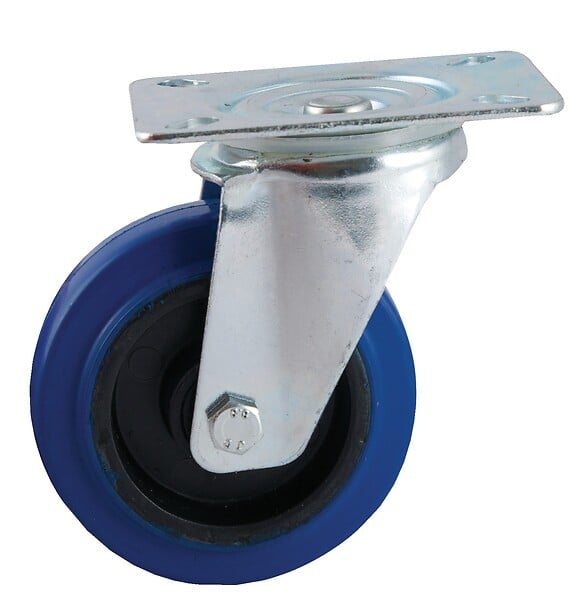 AVL - Roulettes AVL caoutchouc bleu - large