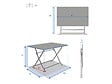 HESPERIDE - Table de jardin rectangle Greensboro 110 x 70 cm Groseille - Hespéride - vignette