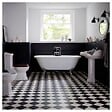 PLANETE BAIN - Baignoire ilot Charly blanche avec pieds patte d 'aigle chrome - vignette