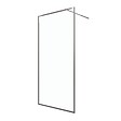 AURLANE - Paroi de Douche 100x200 cm - Cadre et Bras Aluminium Chrome - CHROMED CONTOURING - vignette