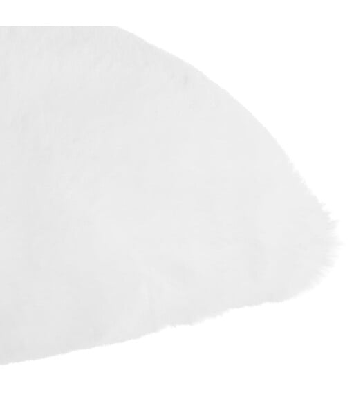 ATMOSPHERA - Coussin décoratif déhoussable en Fourrure Blanche 45 x 30 cm - large