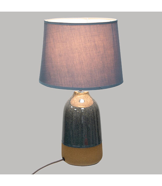 ATMOSPHERA - Lampe à poser en céramique bicolore H 43 cm - large