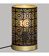 ATMOSPHERA - Lampe cylindrique en métal Noir et Or - vignette
