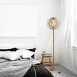 HOMCOM - Lampadaire sur Pied Circulaire 40 W Max. Abat-Jour bois naturel clair dim. Ø 38 x 160 cm - vignette