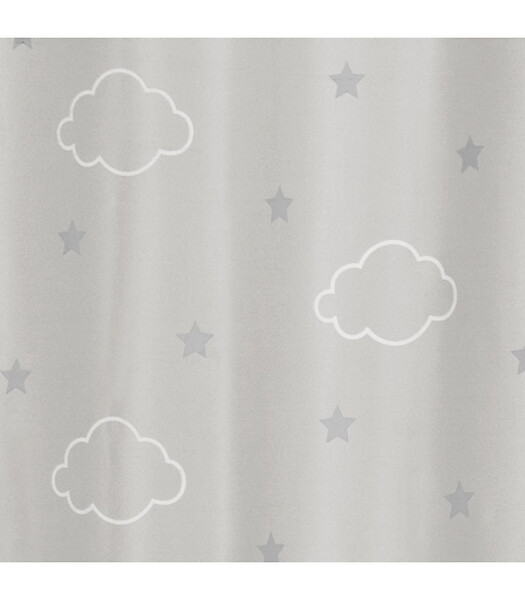 ATMOSPHERA - Rideau occultant Gris avec Étoiles phosphorescentes 140 x 250 cm - large