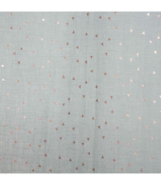 ATMOSPHERA - Rideau Voilage Berlingot Bleu gris 140 x 250 cm - large