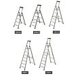 MATISERE - Escabeau pro 3 marches - Hauteur atteignable max: 2.65m - Q50/3 - vignette