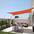 COTE STORE - Voile d'ombrage 3 x 3 m imperméable 220g/m² Haute densité - Tissu déperlant - Terracotta épicé - vignette