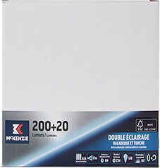 MC KENZIE - Baladeuse LED - 200+20 lumens - large