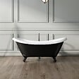ROGIER & MOTHES - Baignoire sur pieds rétro DARLINGTON Noire 175 cm Pieds d'Aigle Noirs - vignette