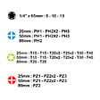 LEMAN - Coffret de douilles 1/4" avec embouts impact 42 pièces Leman - vignette