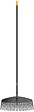 FISKARS - Balai à gazon L Solid 25 dents, largeur 52cm - vignette