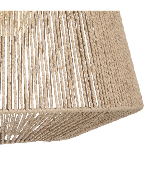ATMOSPHERA - Luminaire Suspension en corde Beige D 48 cm - large
