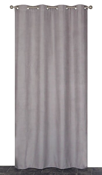 DYLREV - Rideau prêt à poser Gris 140x240cm - large